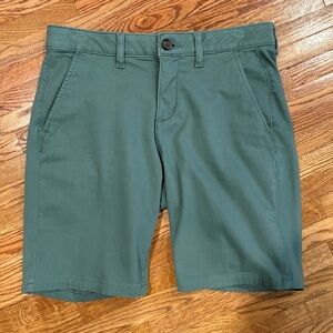 St. John's Bay Forest Green Flat Front Shorts